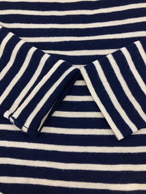 tricots saint james（トリコセントジェームス）tricots saint james (トリコセントジェームス) ［古着］ボーダーニット ブラック×ベージュ サイズ:Sの古着・服飾アイテム
