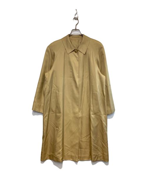 Burberry's（バーバリー）Burberry's (バーバリー) シルクステンカラーコート ベージュ サイズ:9ARの古着・服飾アイテム