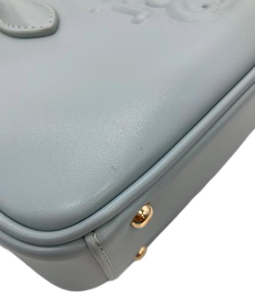 Snidel（スナイデル）Snidel (スナイデル) エンボスロゴボストンバッグ ブルーの古着・服飾アイテム