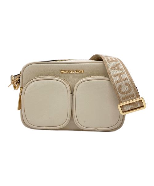 MICHAEL KORS（マイケルコース）MICHAEL KORS (マイケル・コース) レザーポケットクロスボディ ウィズアタッチミディアム アイボリーの古着・服飾アイテム