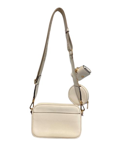 MICHAEL KORS（マイケルコース）MICHAEL KORS (マイケル・コース) レザーポケットクロスボディ ウィズアタッチミディアム アイボリーの古着・服飾アイテム