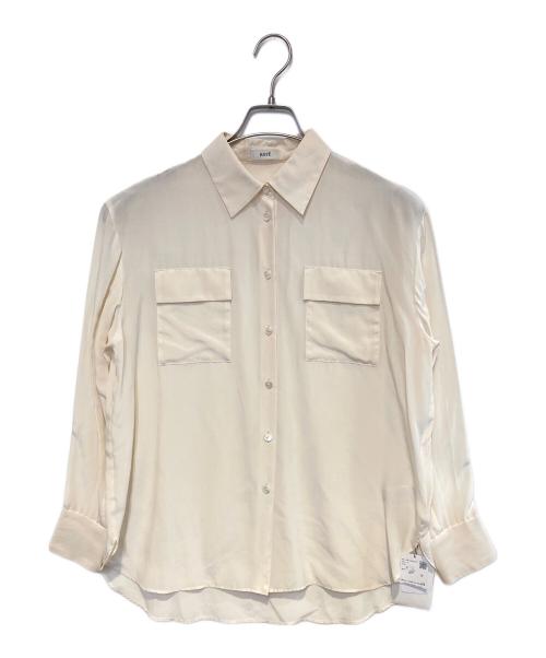 ROPE（ロペ）ROPE (ロペ) シルクレーヨンデシンシャツブラウス アイボリー サイズ:Free 未使用品の古着・服飾アイテム