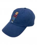 POLO RALPH LAURENポロ・ラルフローレン）の古着「ポロベア ベーズボールキャップ」｜ネイビー