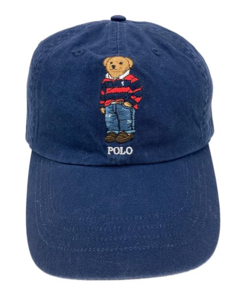 POLO RALPH LAUREN（ポロ・ラルフローレン）POLO RALPH LAUREN (ポロ・ラルフローレン) ポロベア ベーズボールキャップ ネイビーの古着・服飾アイテム