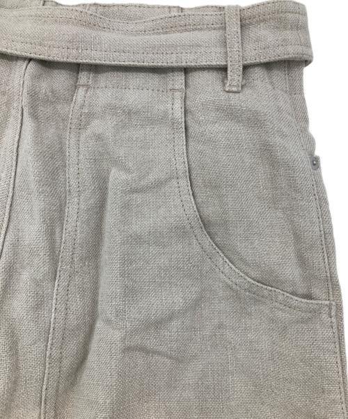 INSCRIRE（アンスクリア）INSCRIRE (アンスクリア) Linen Canvas Bikers Pants ベージュ サイズ:36の古着・服飾アイテム