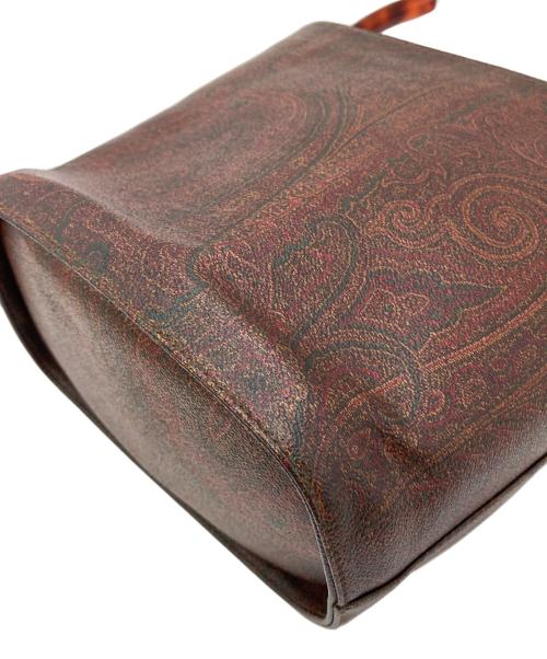 ETRO（エトロ）ETRO (エトロ) ペイズリーバケットトートバッグ ブラウンの古着・服飾アイテム