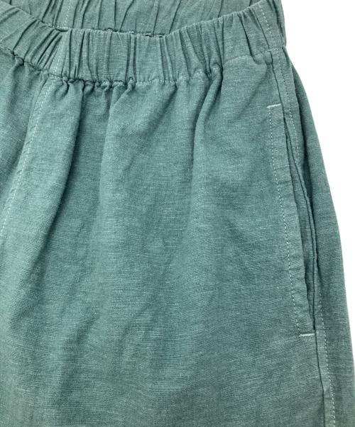 BLUE BLUE（ブルーブルー）BLUE BLUE (ブルーブルー) リネンレーヨンストレッチリラックスパンツ グリーン サイズ:Mの古着・服飾アイテム