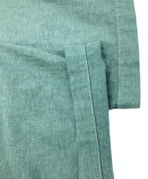 BLUE BLUE（ブルーブルー）BLUE BLUE (ブルーブルー) リネンレーヨンストレッチリラックスパンツ グリーン サイズ:Mの古着・服飾アイテム