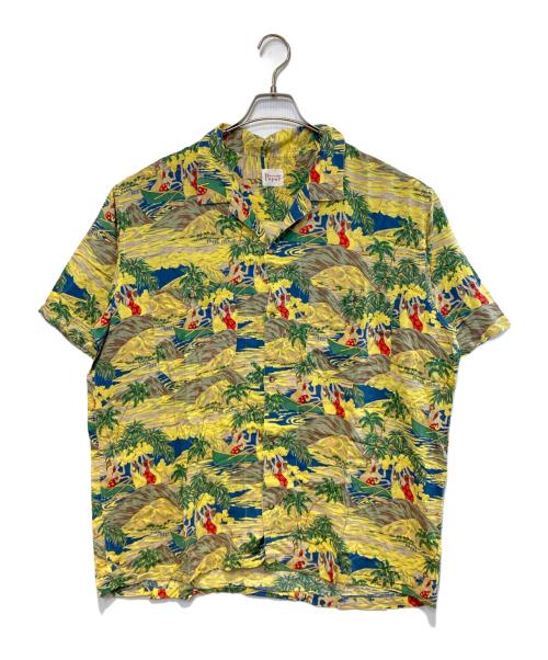 PAPAS（パパス）PAPAS (パパス) アロハシャツ イエロー サイズ:Lの古着・服飾アイテム