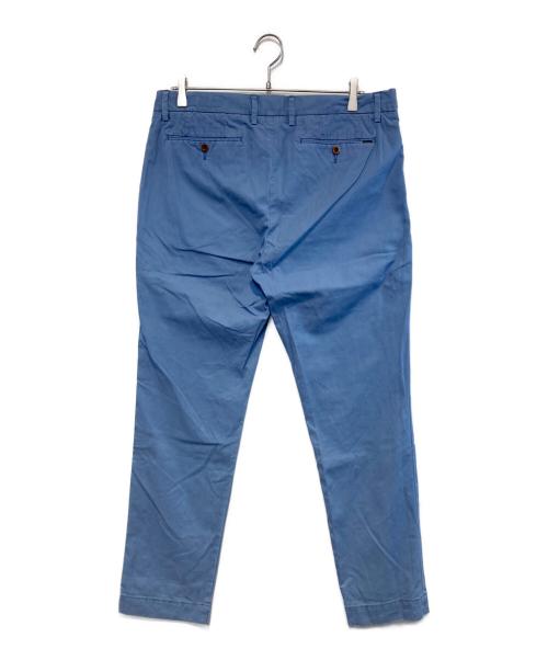 POLO RALPH LAUREN（ポロ・ラルフローレン）POLO RALPH LAUREN (ポロ・ラルフローレン) スリムフィットテーパードパンツ スカイブルー サイズ:34の古着・服飾アイテム