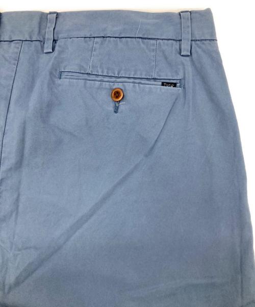 POLO RALPH LAUREN（ポロ・ラルフローレン）POLO RALPH LAUREN (ポロ・ラルフローレン) スリムフィットテーパードパンツ スカイブルー サイズ:34の古着・服飾アイテム