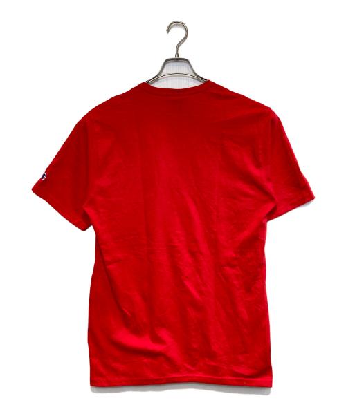Champion（チャンピオン）Champion (チャンピオン) ［古着］ロゴ刺繍Tシャツ レッド サイズ:Lの古着・服飾アイテム