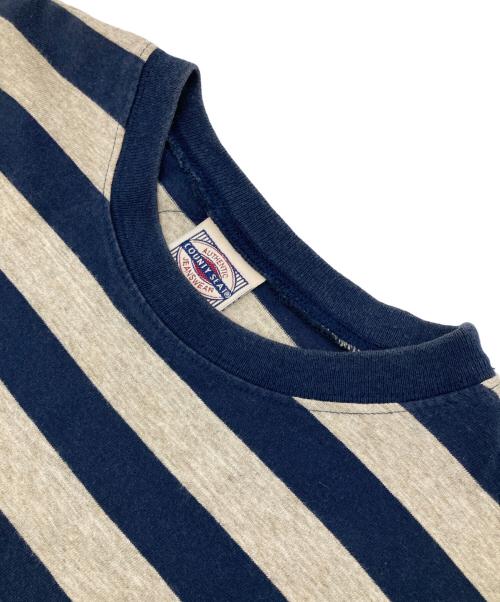 COUNTY SEAT（カウンティーシート）COUNTY SEAT (カウンティーシート) ［古着］ボーダーTシャツ ネイビー サイズ:Lの古着・服飾アイテム