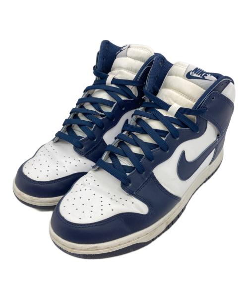 NIKE（ナイキ）NIKE (ナイキ) DUNK HI RETRO ホワイト×ネイビー サイズ:US10の古着・服飾アイテム