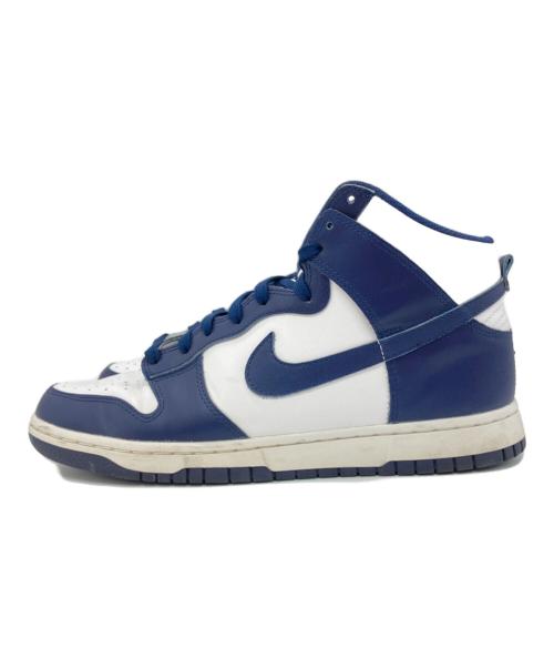 NIKE（ナイキ）NIKE (ナイキ) DUNK HI RETRO ホワイト×ネイビー サイズ:US10の古着・服飾アイテム