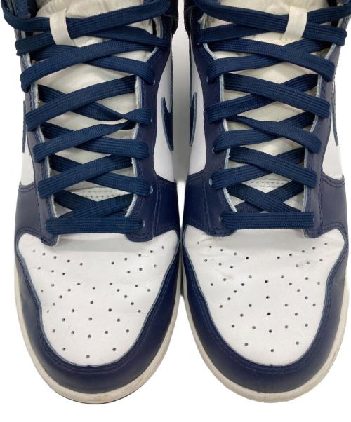 NIKE（ナイキ）NIKE (ナイキ) DUNK HI RETRO ホワイト×ネイビー サイズ:US10の古着・服飾アイテム