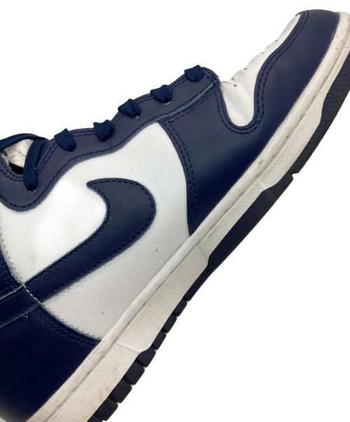 NIKE（ナイキ）NIKE (ナイキ) DUNK HI RETRO ホワイト×ネイビー サイズ:US10の古着・服飾アイテム