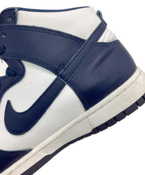 NIKE（ナイキ）NIKE (ナイキ) DUNK HI RETRO ホワイト×ネイビー サイズ:US10の古着・服飾アイテム