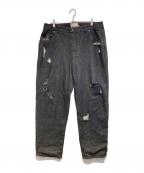 Dimeダイム）の古着「Secret Baggy Denim Pants」｜ブラック
