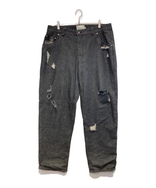 Dime（ダイム）Dime (ダイム) Secret Baggy Denim Pants ブラック サイズ:36の古着・服飾アイテム
