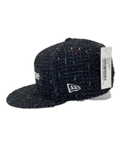 SUPREME（シュプリーム）SUPREME (シュプリーム) New Era (ニューエラ) Boucle Box Logo New Era Cap ブラック サイズ:7 3/8(58.7cm) 未使用品の古着・服飾アイテム