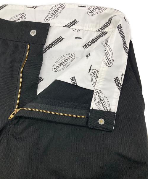 NEIGHBORHOOD（ネイバーフッド）NEIGHBORHOOD (ネイバーフッド) SLIM STRAIGHT WORK PANTS ブラック サイズ:Ｍの古着・服飾アイテム