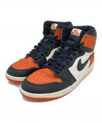 NIKEナイキ）の古着「AIR JORDAN 1 RETRO HIGH OG」｜ブラック×オレンジ