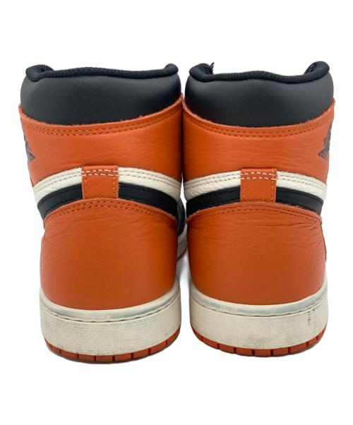 NIKE（ナイキ）NIKE (ナイキ) AIR JORDAN 1 RETRO HIGH OG ブラック×オレンジ サイズ:US10.5の古着・服飾アイテム