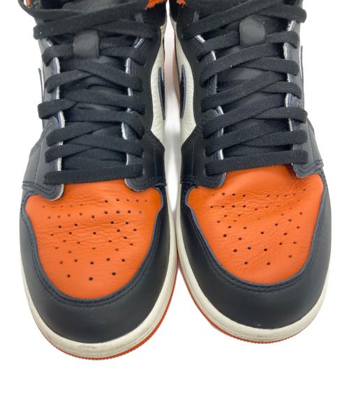 NIKE（ナイキ）NIKE (ナイキ) AIR JORDAN 1 RETRO HIGH OG ブラック×オレンジ サイズ:US10.5の古着・服飾アイテム