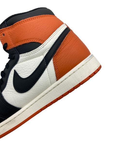 NIKE（ナイキ）NIKE (ナイキ) AIR JORDAN 1 RETRO HIGH OG ブラック×オレンジ サイズ:US10.5の古着・服飾アイテム