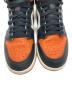 中古・古着 NIKE (ナイキ) AIR JORDAN 1 RETRO HIGH OG ブラック×オレンジ サイズ:US10.5：14000円