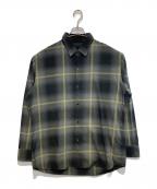 LAD MUSICIANラッドミュージシャン）の古着「BIG SHIRT」｜ブラック×グレー