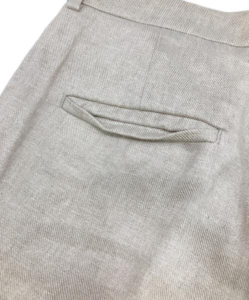 SCENTOF（セントオブ）SCENTOF (セントオブ) ツイルリネンパンツ ベージュ サイズ:36の古着・服飾アイテム