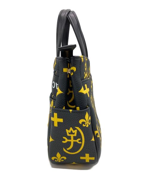 CASTELBAJAC（カステルバジャック）CASTELBAJAC (カステルバジャック) ハンドバッグ ブラック×イエローの古着・服飾アイテム