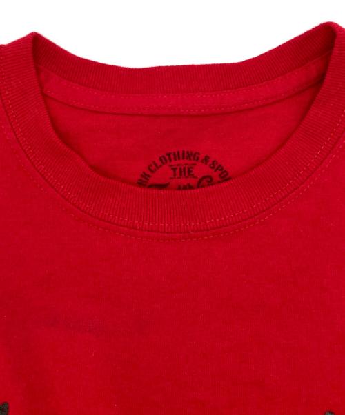TENDERLOIN（テンダーロイン）TENDERLOIN (テンダーロイン) プリントカットソー レッド サイズ:Ｓの古着・服飾アイテム