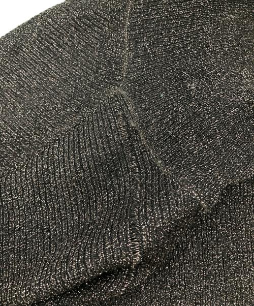 PAUL SMITH（ポールスミス）PAUL SMITH (ポールスミス) コントラストライン ラメ タートルニット ブラウン サイズ:Mの古着・服飾アイテム