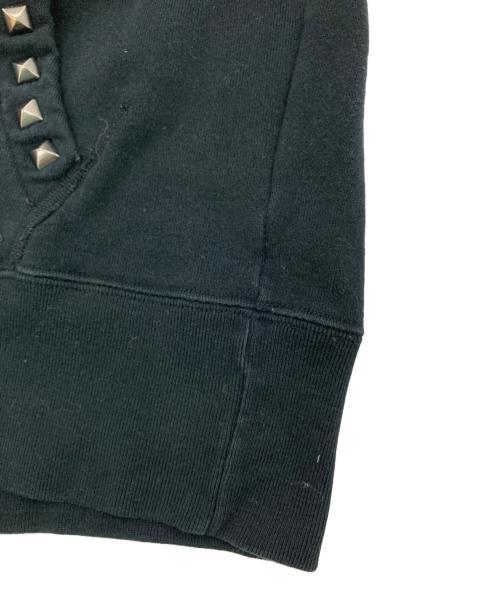 Hysteric Glamour（ヒステリックグラマー）Hysteric Glamour (ヒステリックグラマー) スカルベリースタッズパーカー ブラック サイズ:Freeの古着・服飾アイテム