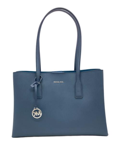 MICHAEL KORS（マイケル・コース）MICHAEL KORS (マイケル・コース) Ruthie Medium Saffiano Leather Tote Bag ネイビーの古着・服飾アイテム
