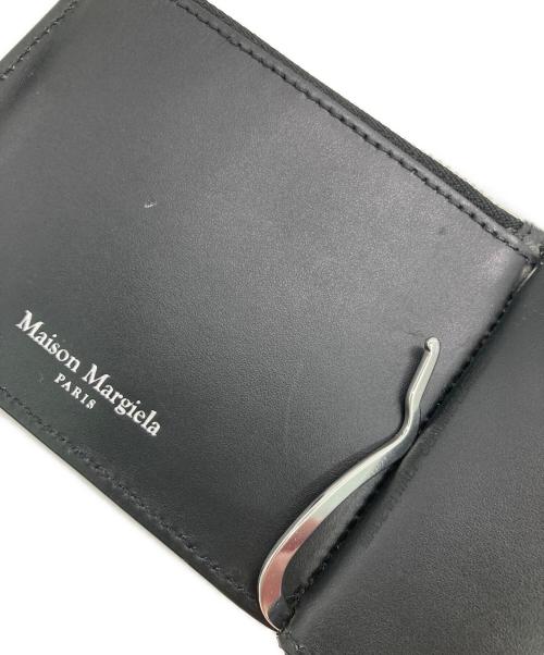 Maison Margiela（メゾンマルジェラ）Maison Margiela (メゾンマルジェラ) グレインレザー マネークリップ ブラックの古着・服飾アイテム