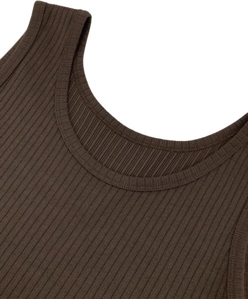 RIVE DROITE（リヴドロワ）RIVE DROITE (リヴドロワ) 2WAYリブタンクワンピース ブラウン サイズ:Sの古着・服飾アイテム