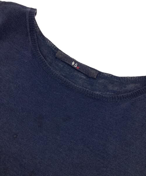 45R（フォーティファイブ・アール）45R (フォーティファイブ・アール) ニットワンピース ネイビーの古着・服飾アイテム