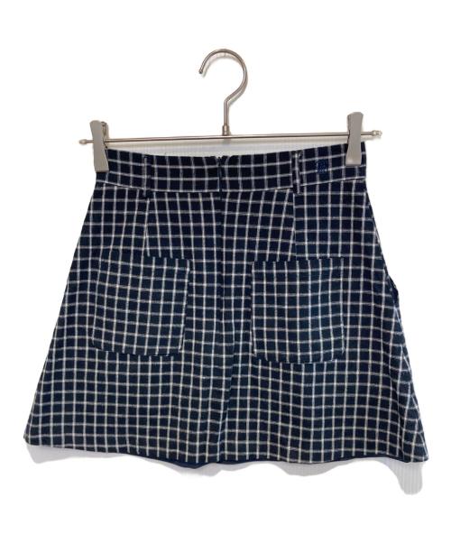Tnewties（トゥエンティーズ）Tnewties (トゥエンティーズ) パズルのラストピースクロップドチェックブラウスセットアップ ダークネイビー サイズ:Sの古着・服飾アイテム