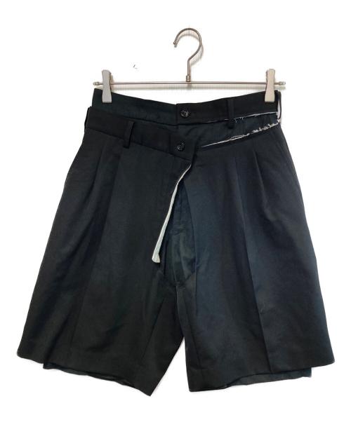 COMME des GARCONS（コムデギャルソン）COMME des GARCONS (コムデギャルソン) 裁断レイヤードハーフパンツ ブラック サイズ:Sの古着・服飾アイテム