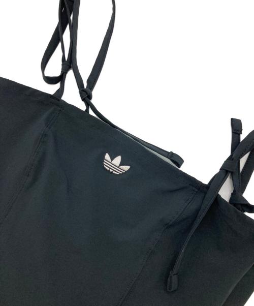 adidas（アディダス）adidas (アディダス) リボンプリーツミニドレス ブラック サイズ:Sの古着・服飾アイテム