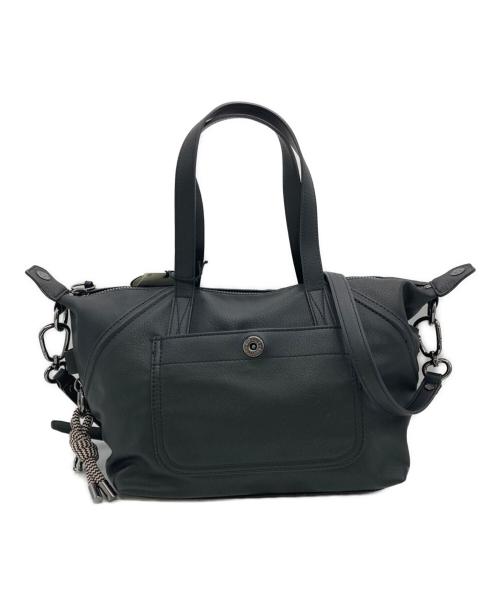 Kipling（キプリング）Kipling (キプリング) アート ミニ ブラック フラワー スモール ハンドバッグ ブラックの古着・服飾アイテム