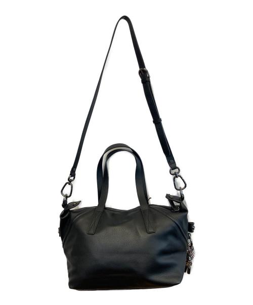 Kipling（キプリング）Kipling (キプリング) アート ミニ ブラック フラワー スモール ハンドバッグ ブラックの古着・服飾アイテム