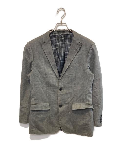 BURBERRY BLACK LABEL（バーバリーブラックレーベル）BURBERRY BLACK LABEL (バーバリーブラックレーベル) 2Bテーラードジャケット グレー サイズ:Mの古着・服飾アイテム