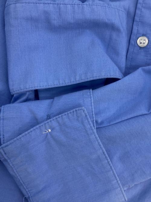 BABYLONE（バビロン）BABYLONE (バビロン) ベーシックコットンシルクシャツ ブルー サイズ:Freeの古着・服飾アイテム