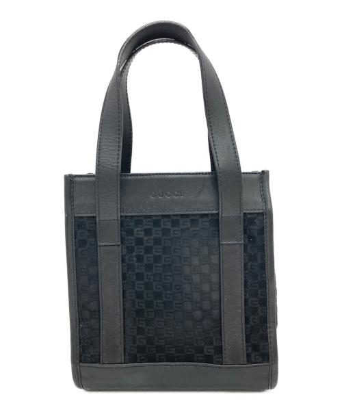 GUCCI（グッチ）GUCCI (グッチ) ベロアミニハンドバッグ ブラックの古着・服飾アイテム