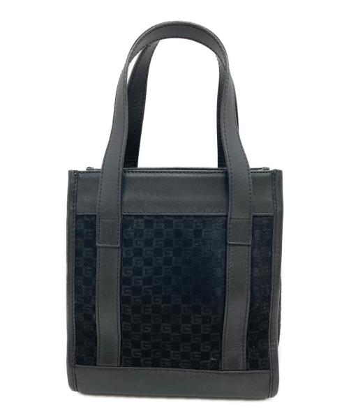 GUCCI（グッチ）GUCCI (グッチ) ベロアミニハンドバッグ ブラックの古着・服飾アイテム